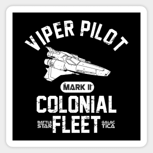 Battlestar Galactica Viper Pilot Colonial Fleet Sticker